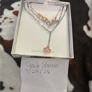 Elegant Two-Tone Necklace Set BP NW this one is very popular